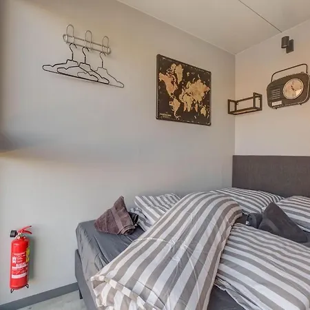 Modern Houseboat In Marina Of Volendam